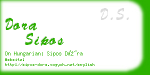 dora sipos business card